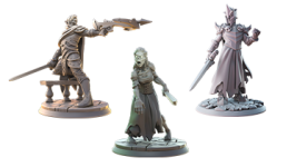 Bound In Blood image of hero's, zombie, and villain